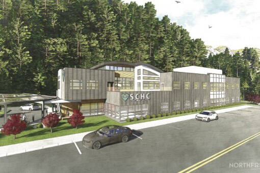 A mock-up of a new community health center to be located on First Avenue in Seward. (Illustration via City of Seward)