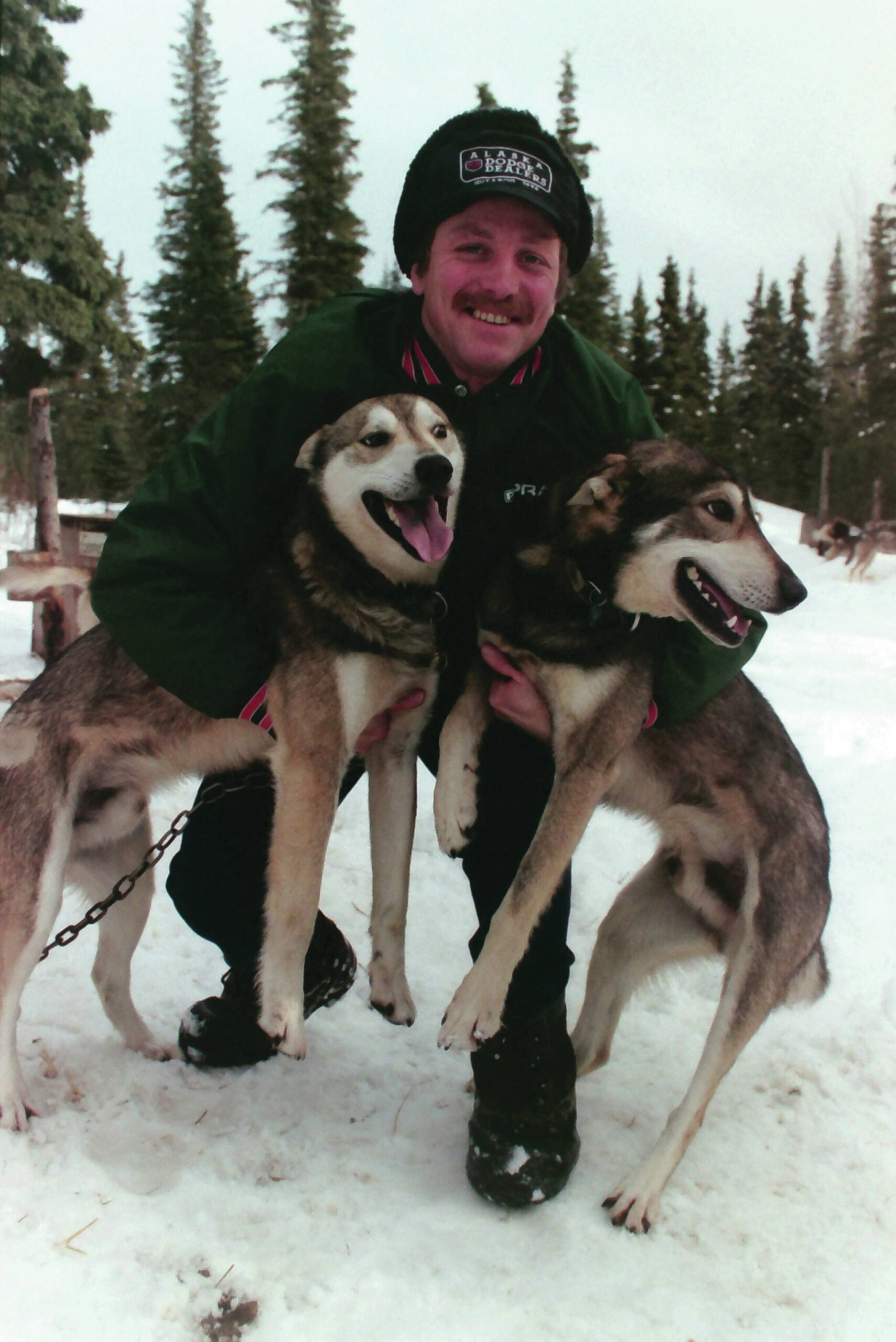M. Scott Moon/Peninsula Clarion fiile
Paul Gebhardt is photographed with two of his dogs on March 24, 1996.