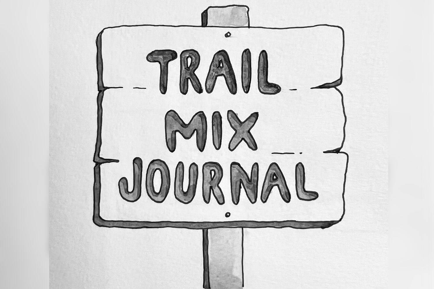 Logo for the Trail Mix Journal. (Artwork by Dessa Thompson)