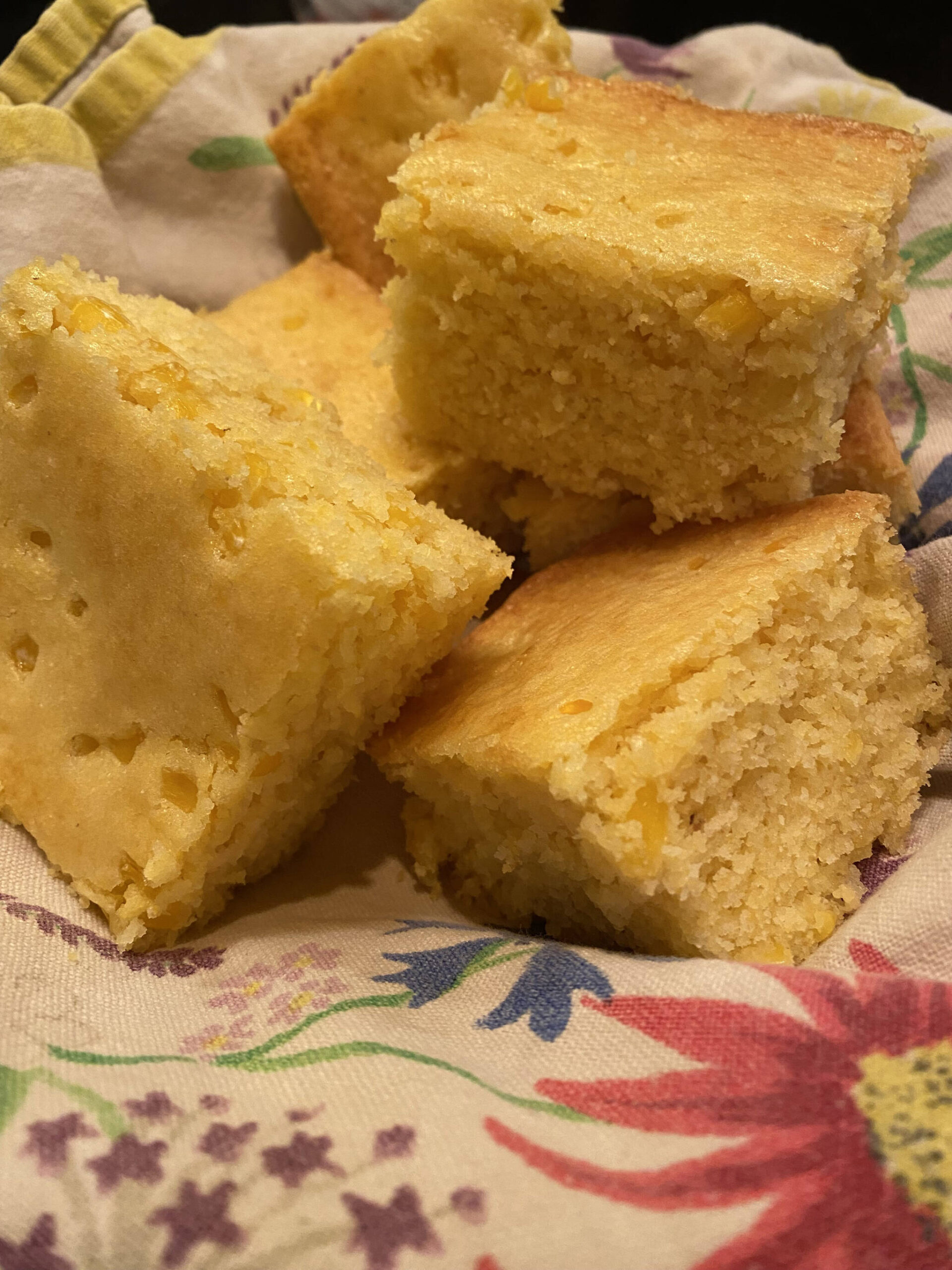 This cornbread is sweet and fluffy, perfect with chili after a long day. (Photo by Tressa Dale/Peninsula Clarion)