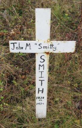 This is the grave marker for John Martin “Smitty” Smith, who lived out the end of his life with the Keeler family at their Anchor Point and Stariski Creek homes. Photo from findagrave.com.