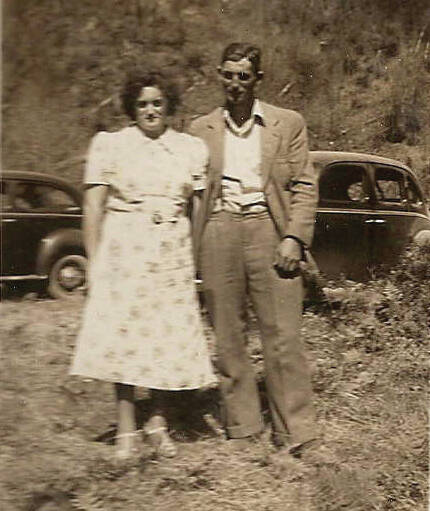Photo courtesy of the Keeler Family Collection
Verona (Keeler) Cox with second husband, Howard Cox, in Oregon, circa 1935-40.