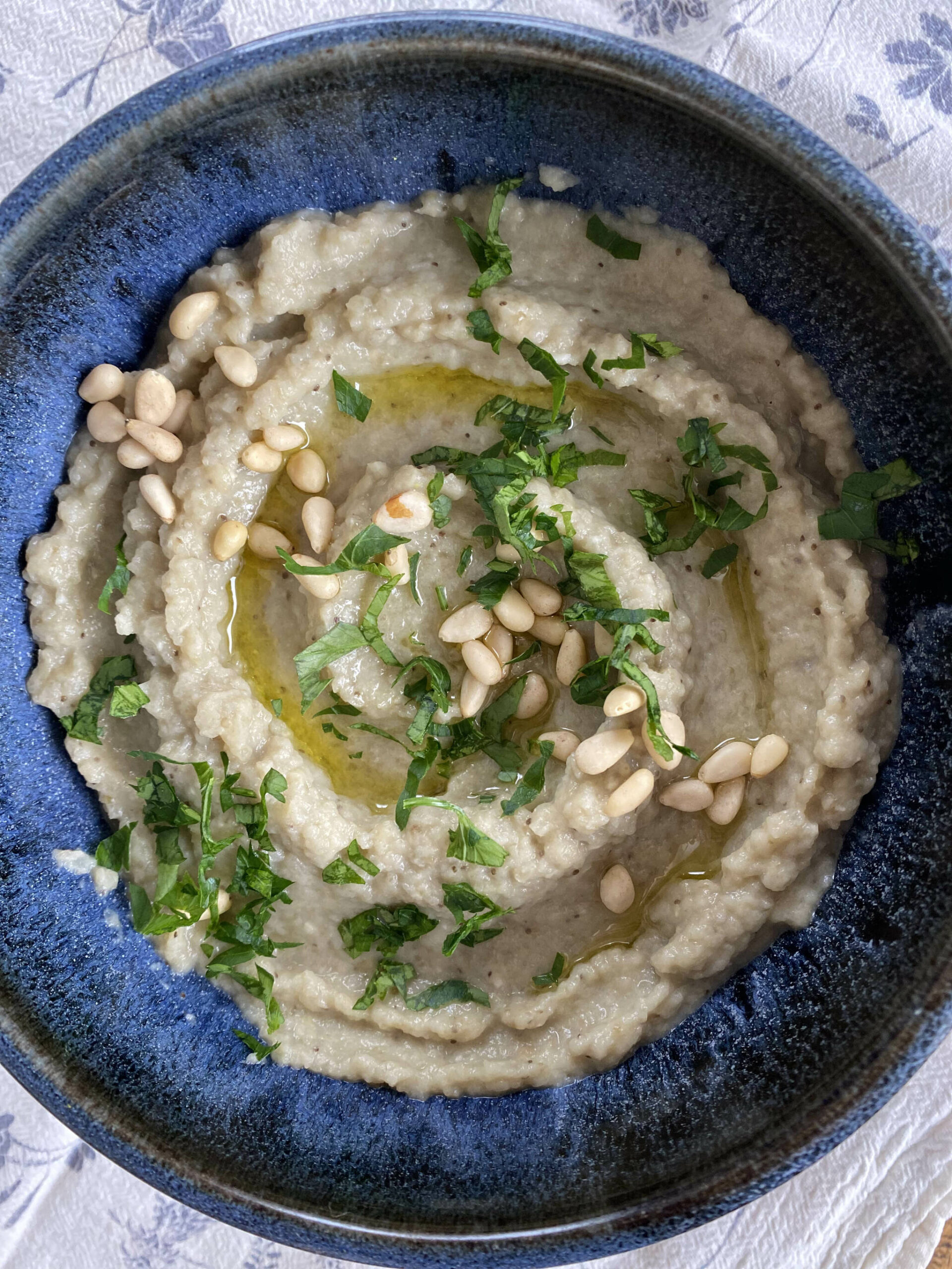 Eggplants, garlic, lemon juice and tahini make up this recipe for baba ghanouj. (Photo by Tressa Dale/Peninsula Clarion)