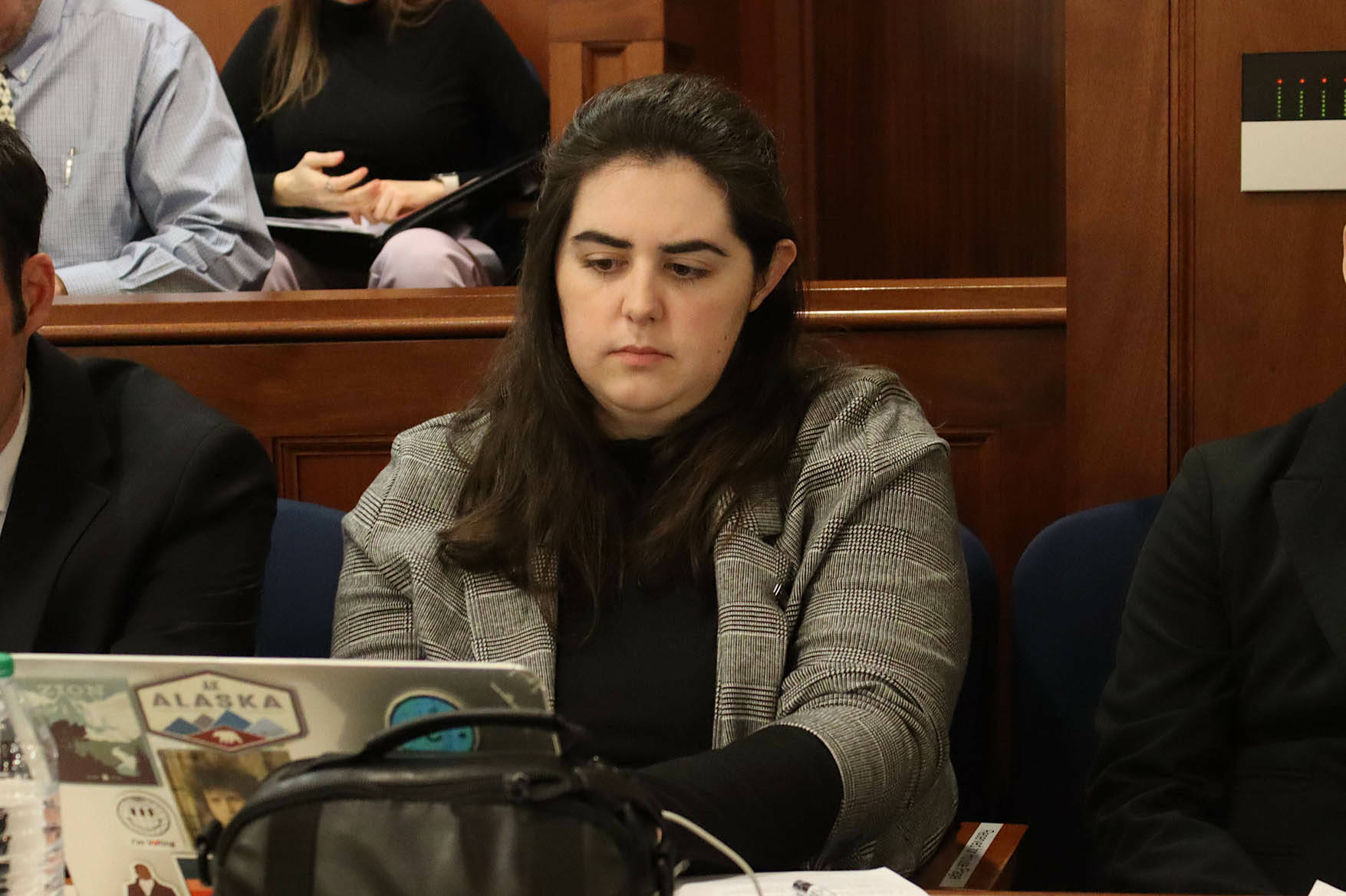 Me working in the Alaska House of Representatives on Tuesday, March 12, 2024 in Juneau, Alaska. (Mark Sabbatini/Juneau Empire)