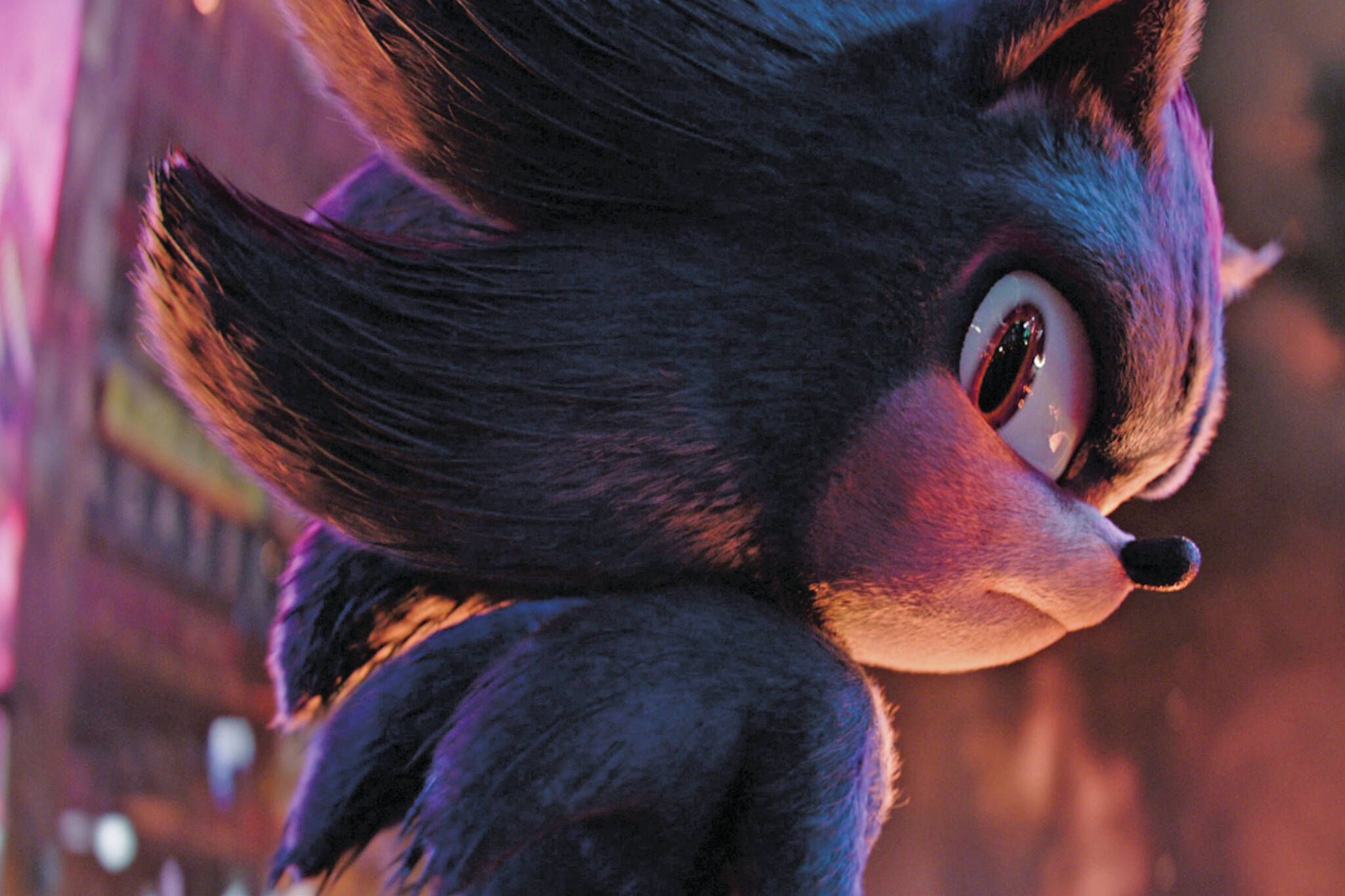 Keanu Reeves is Shadow the Hedgehog in Sonic the Hedgehog 3. (Promotional photo courtesy Paramount Pictures)