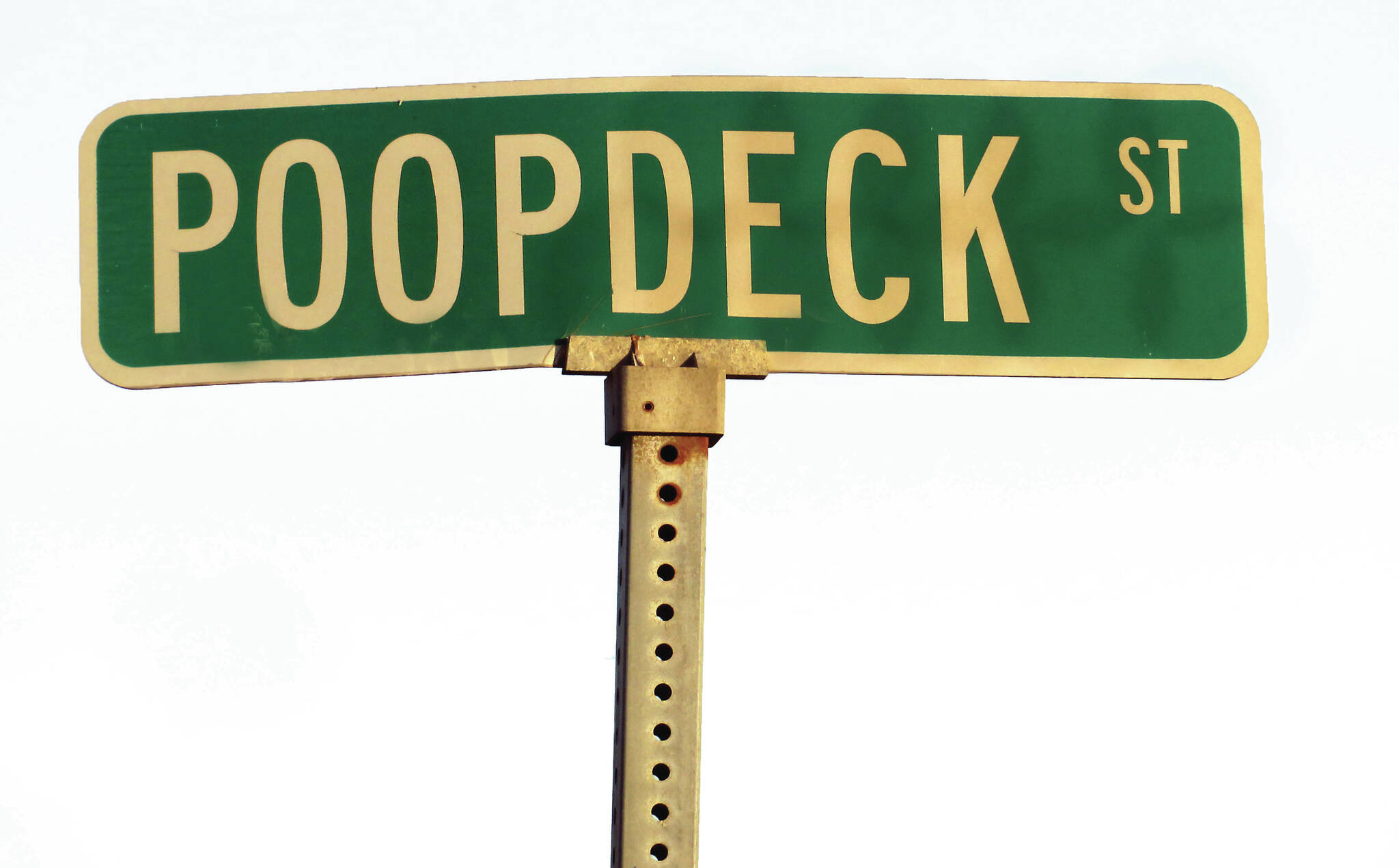Clark Fair photo
Poopdeck Street, in Homer, became a reality in 1996, honoring Clarence Hiram “Poopdeck” Platt.