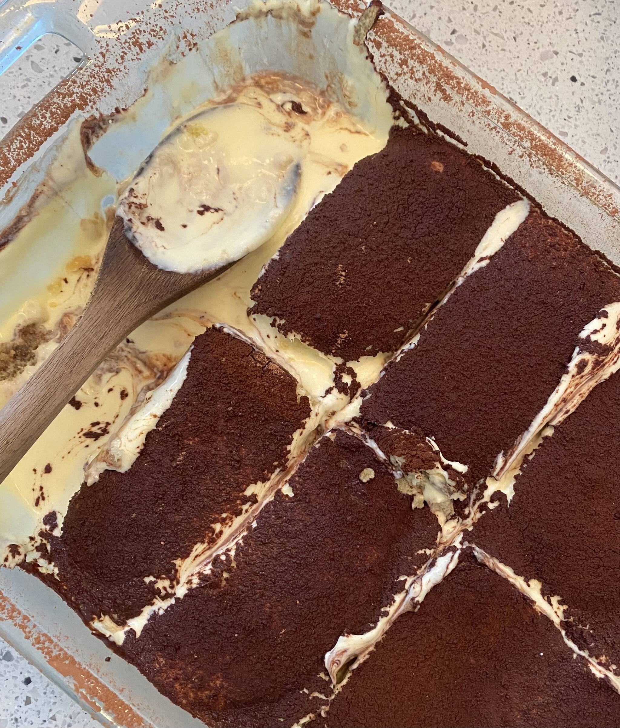 Photo by Tressa Dale/Peninsula Clarion
This decadent, creamy tiramisu is composed of layers of coffee-soaked homemade lady fingers and mascarpone cheese with a cocoa powder topping.