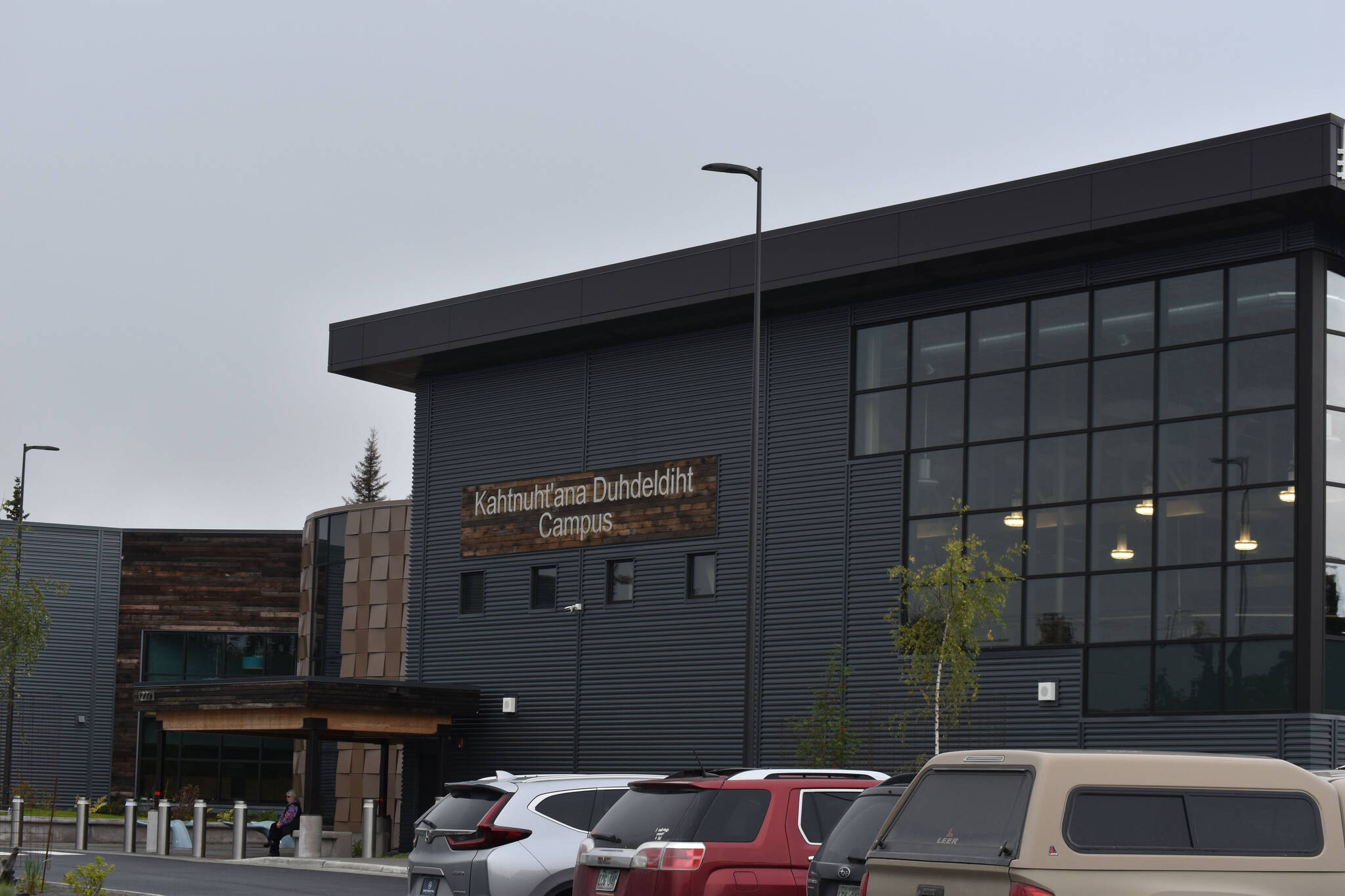 The Kahtnuht’ana Duhdeldiht Campus on Thursday, Sept. 1, 2022, in Kenai, Alaska. (Jake Dye/Peninula Clarion)