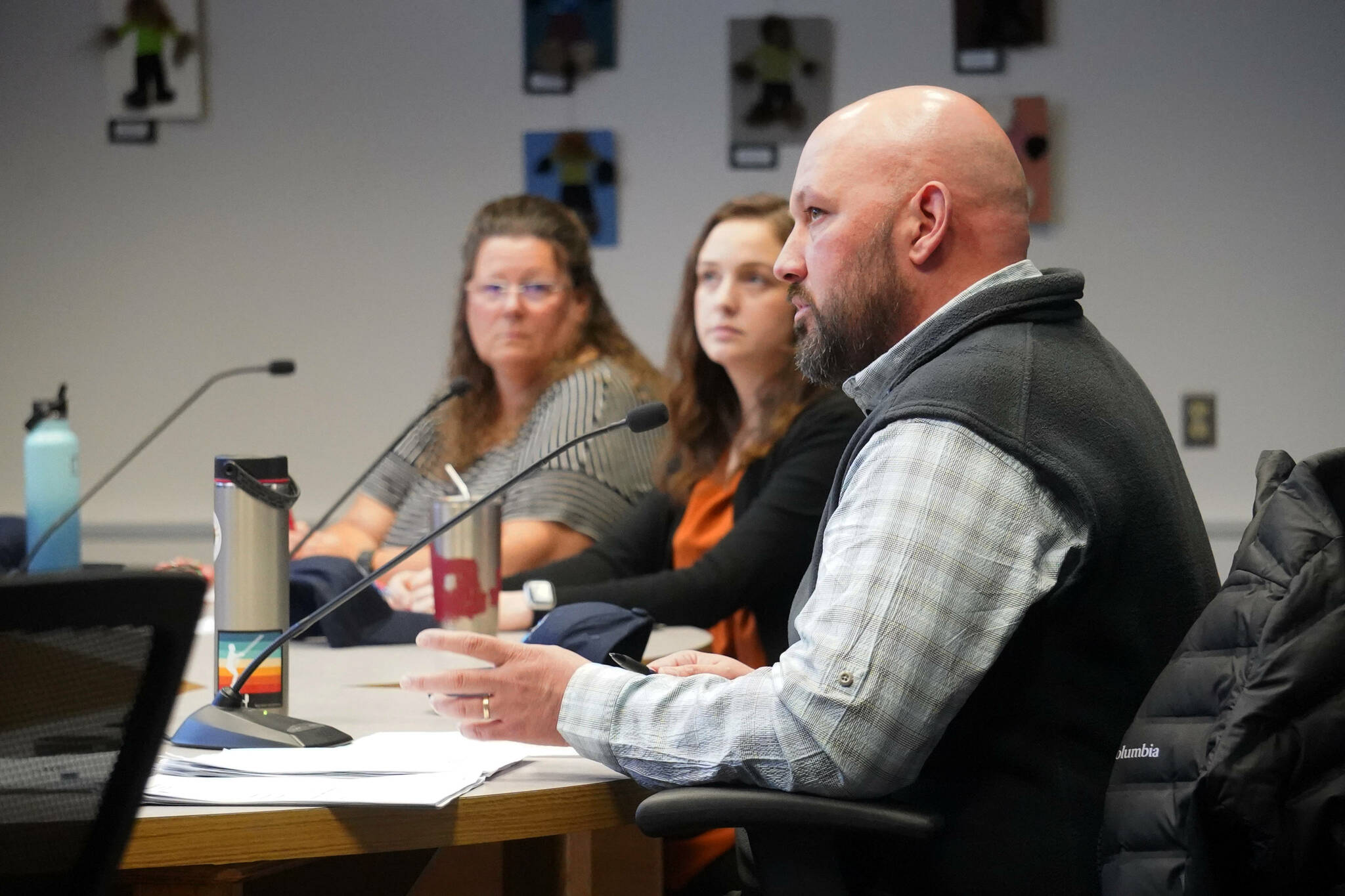 Soldotna Parks and Recreation Director Joel Todd speaks during a Soldotna City Council work session on the Soldotna Field House in Soldotna, Alaska, on Wednesday, April 9, 2025. (Jake Dye/Peninsula Clarion)