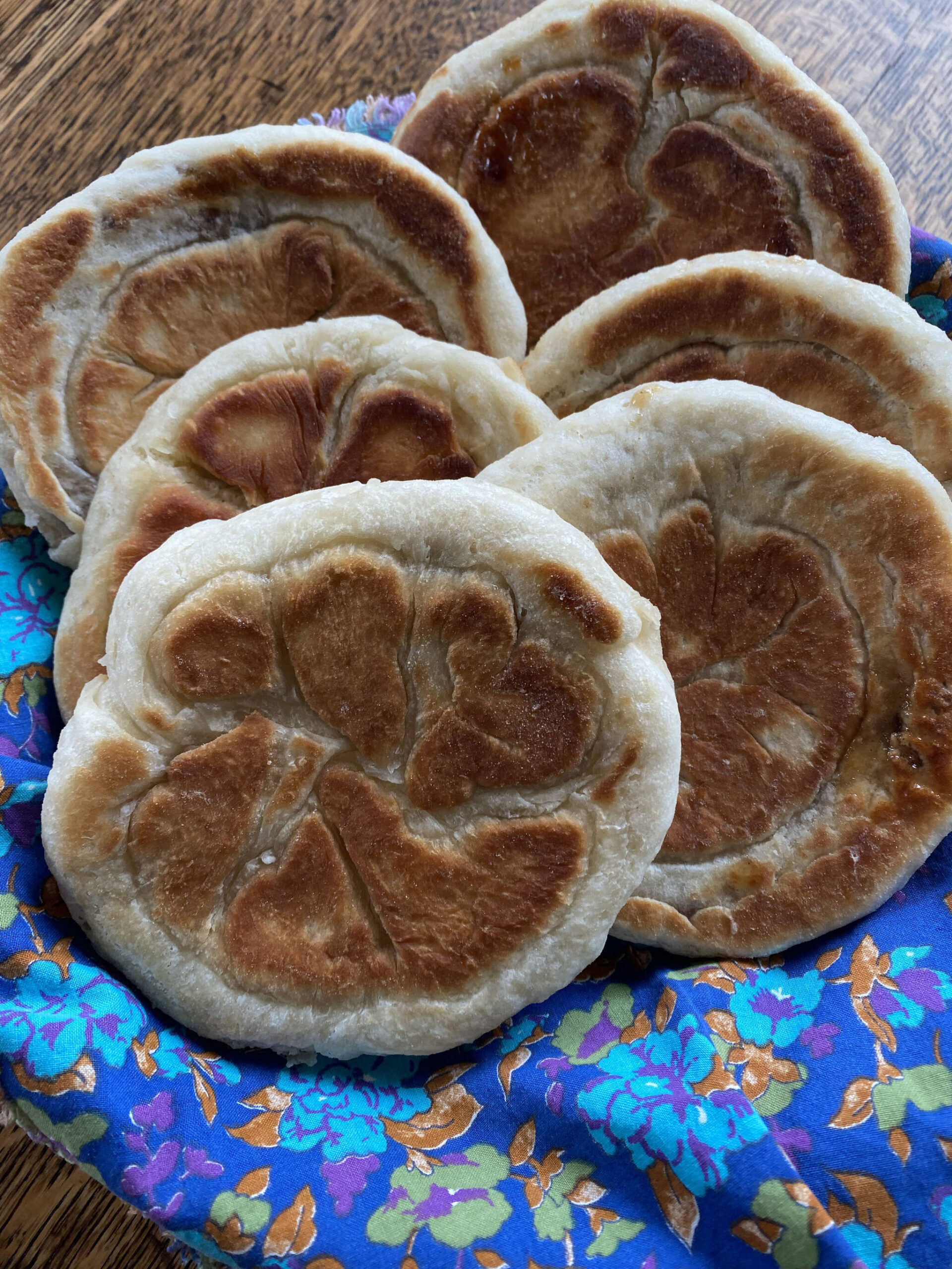 These sweet, stuffed pancakes, called hotteok, are found in Korea, and they make a perfect after-school snack. (Photo by Tressa Dale/Peninsula Clarion)