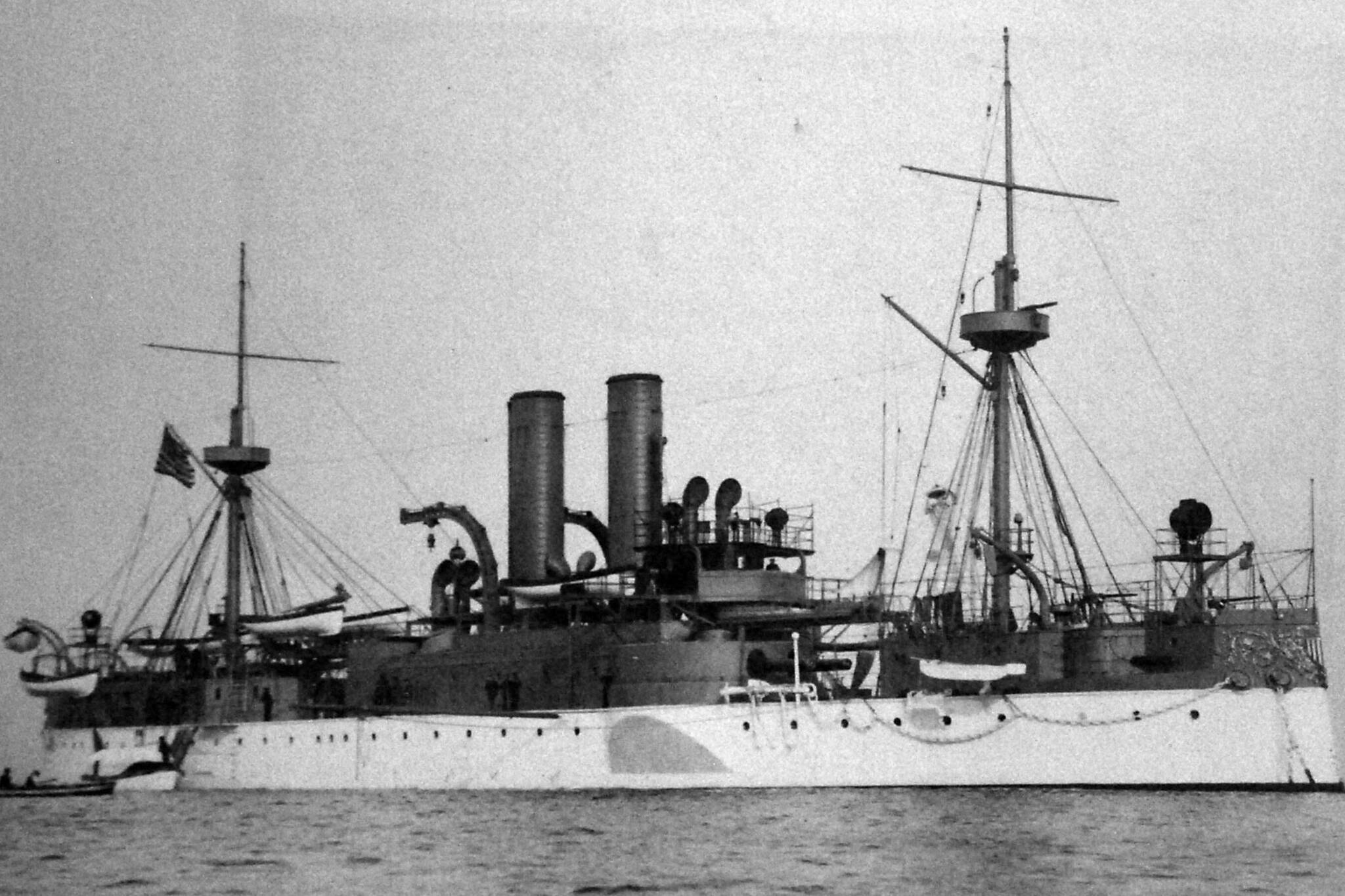 This Library of Congress photo shows the U.S.S. Maine, which exploded and sank in the harbor at Havanna, Cuba, about the same time the Kings County Mining Company’s ship, the Agate left Brooklyn for Alaska. The Maine incident prompted the start of the Spanish-American War and complicated the mining company’s attempt to sail around Cape Horn.
