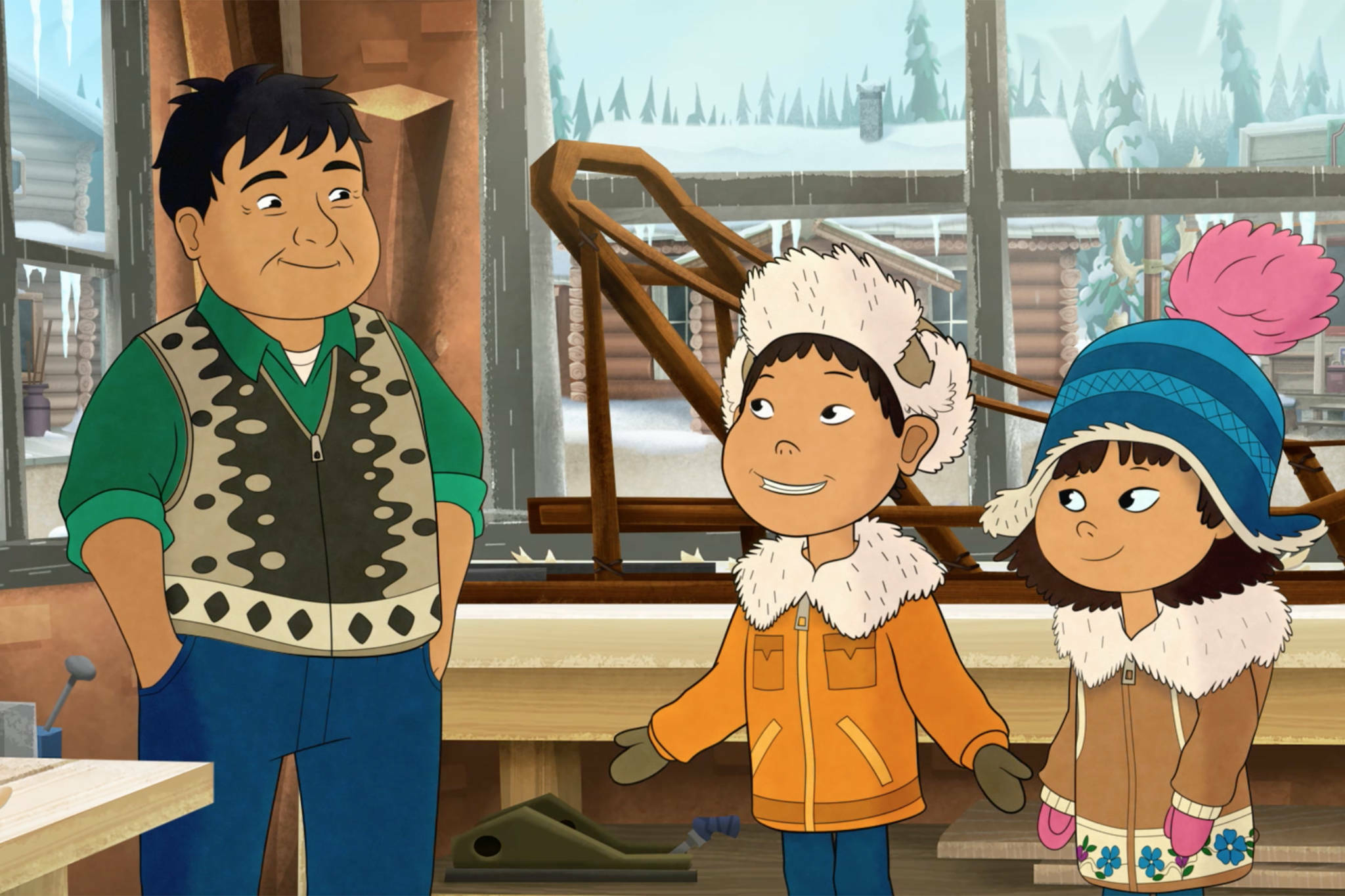 A scene from the PBS children’s series “Molly of Denali.” (WGBH Educational Foundation photo)