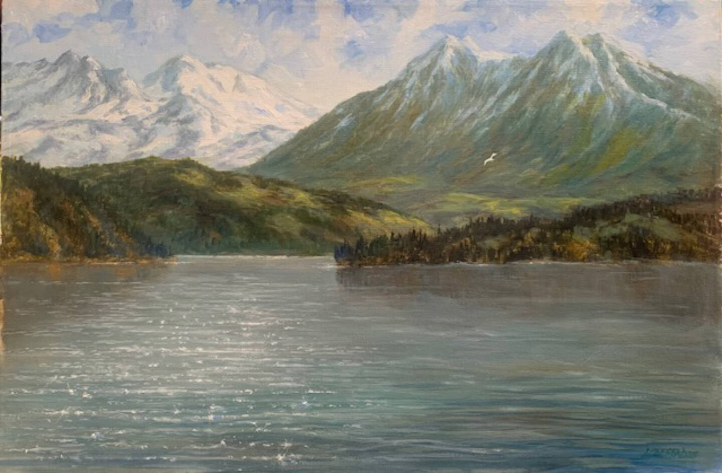 “Kachemak Bay Stars” is an oil painting by Don Kolstad on display through June in his exhibit at Fireweed Gallery in Homer, Alaska. Photo provided by the Fireweed Gallery