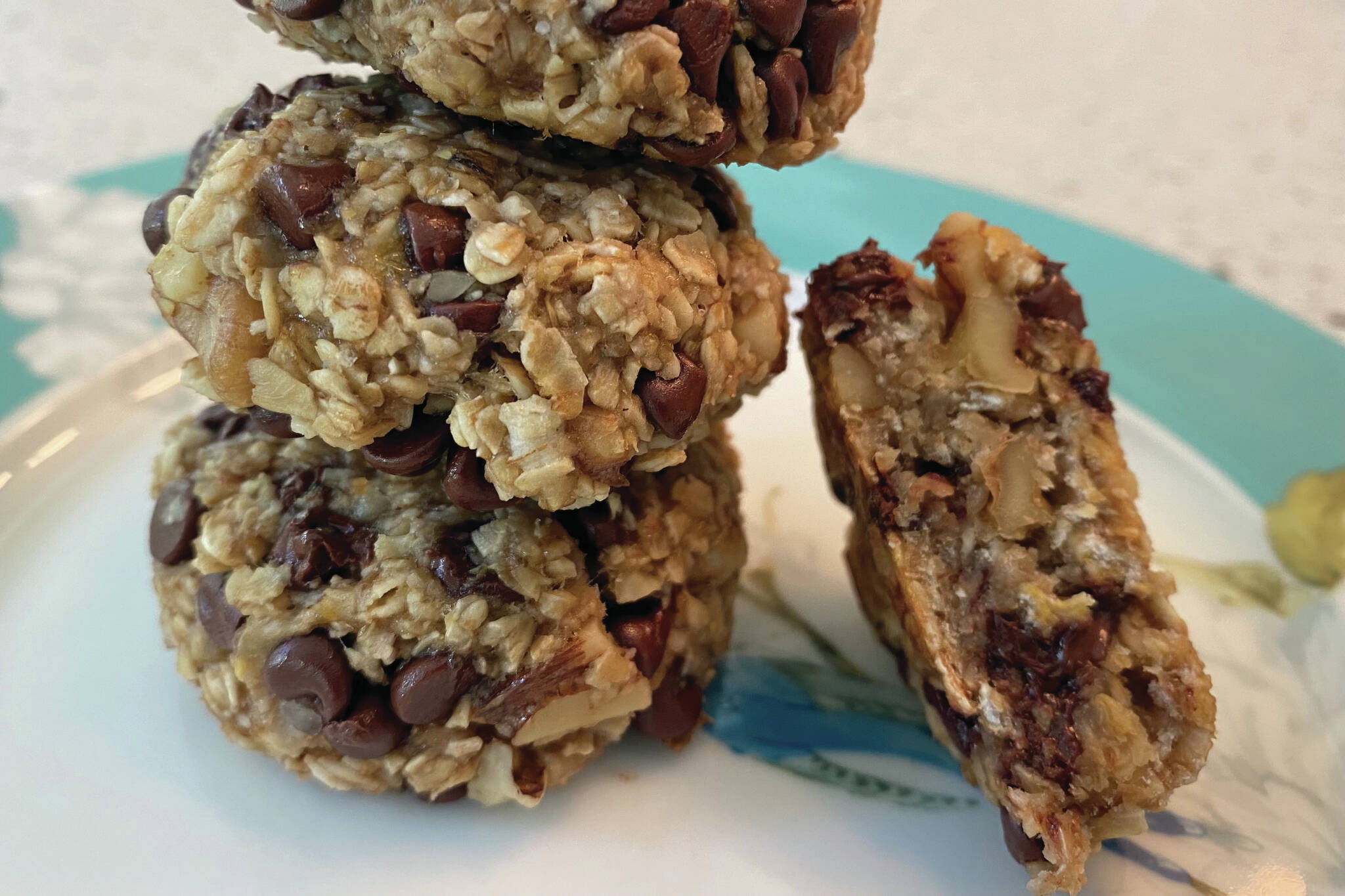These little “cookies” are loaded with nuts and fortified with coconut oil to boost fat and calories.