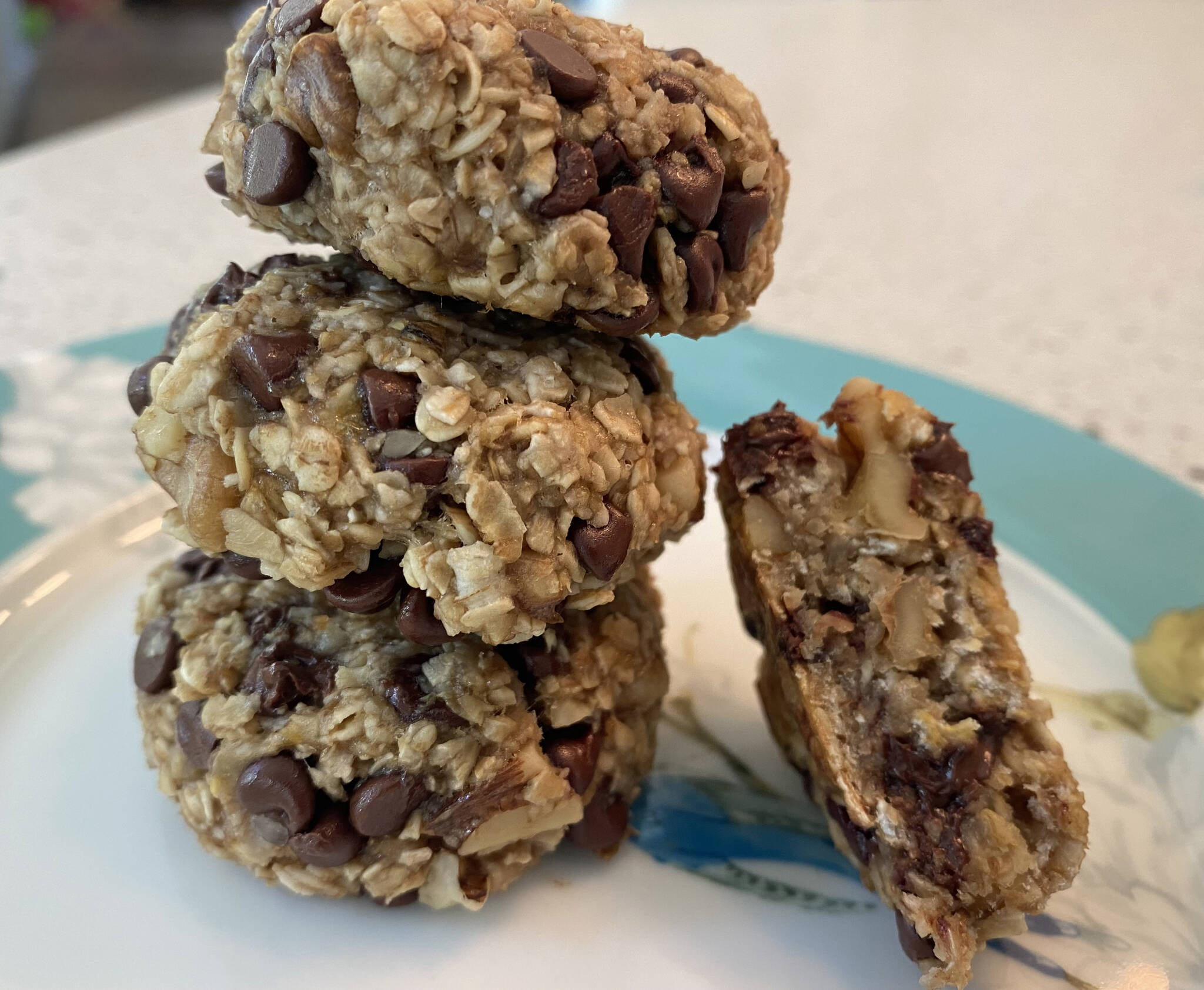 These little “cookies” are loaded with nuts and fortified with coconut oil to boost fat and calories.