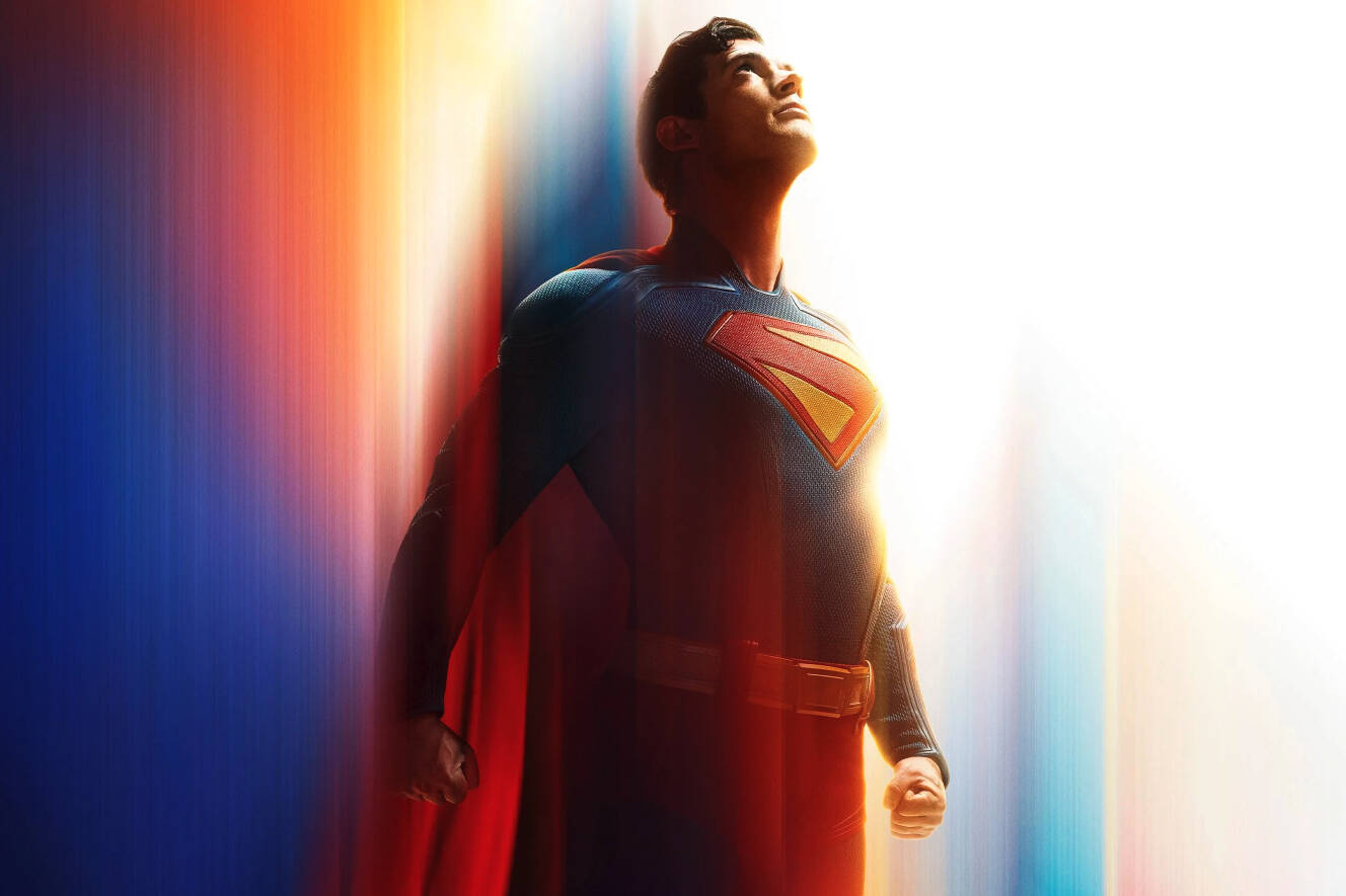 David Corenswet is Superman in “Superman.” (Promotional image courtesy DC Studios)