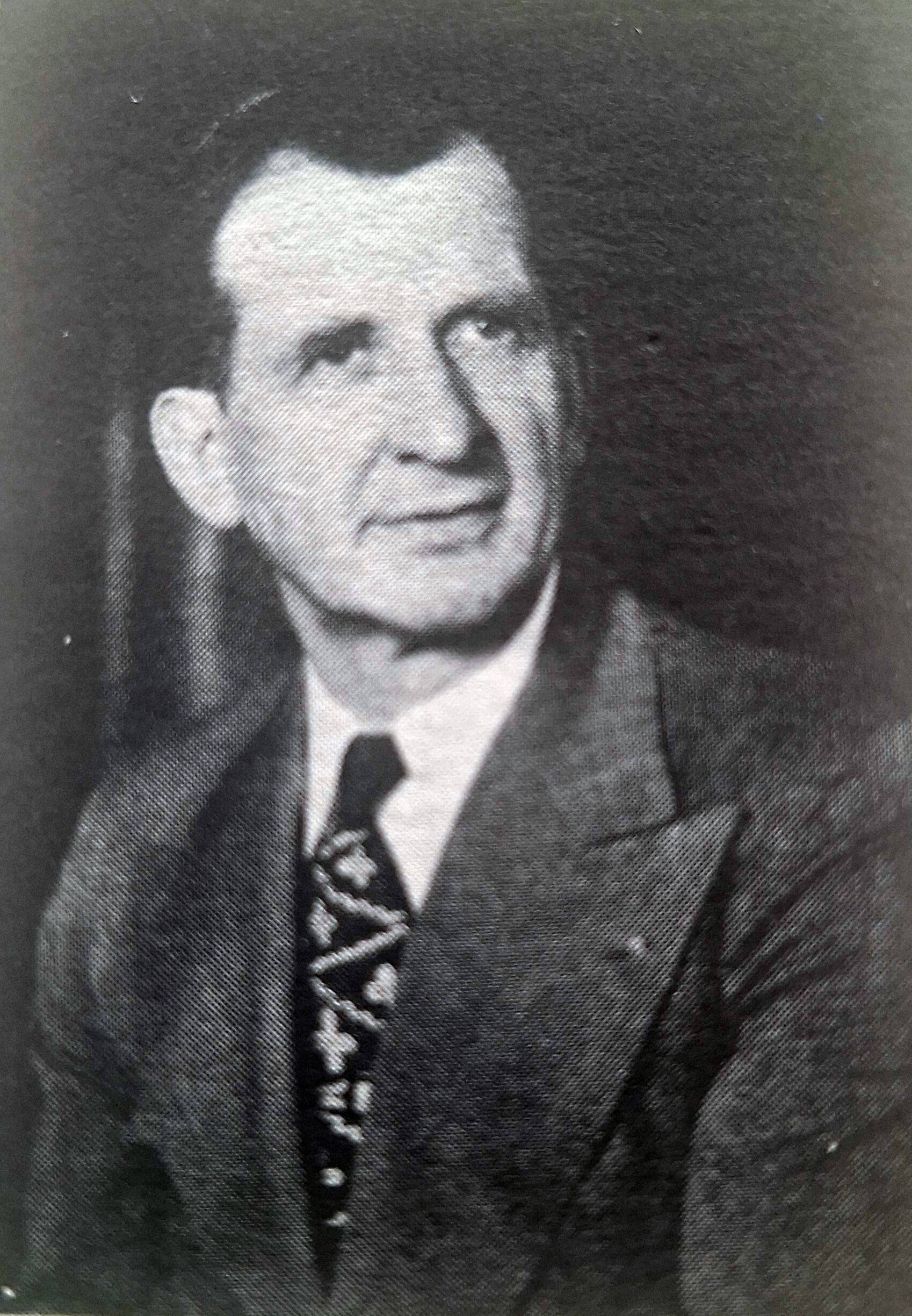 This is the portrait that author George Kosmos used in his biography in his short collection entitled Alaska Sourdough Stories, published in 1956.