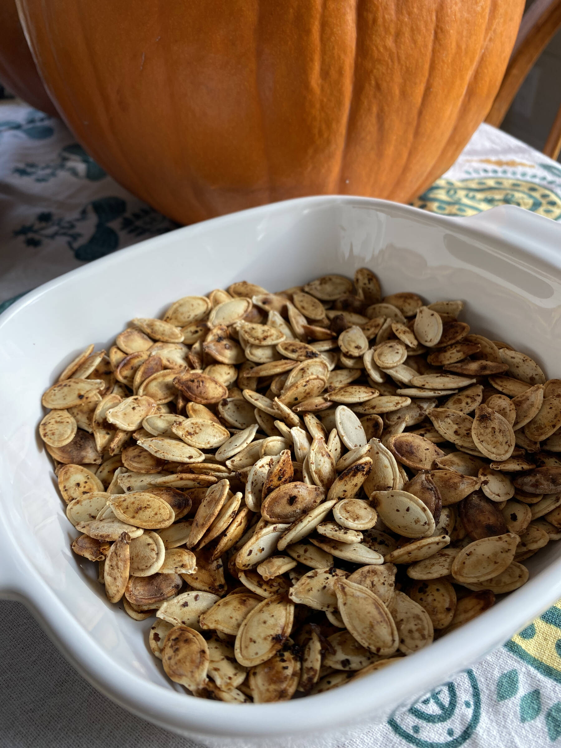 Roasted pumpkin seeds are packed with healthy fats and antioxidants and are a perfect snack for fueling growing brains and bodies. Photo by Tressa Dale/Peninsula Clarion