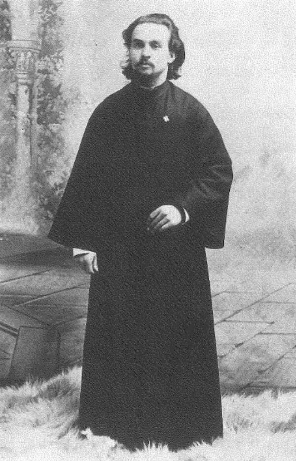 Photograph from the Alaska Historical Library, JuneauPCA 243-1-93
Father Ioann (John or Ivan) Bortnovsky was the Russian Orthodox priest at Kenai when the agricultural experiment station grounds (abutting church property) were surveyed in 1898 and began operation the following year.