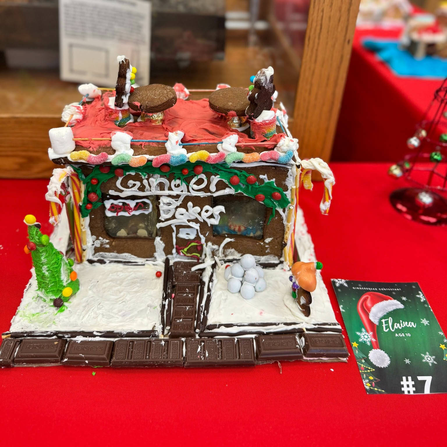 The Kenai Chamber of Commerce announced the cash prize winners of its 13th annual gingerbread house competition on Dec. 20, 2025. This house by Elaina won the 9-12 year old age category. Photo courtesy of the Kenai Chamber of Commerce