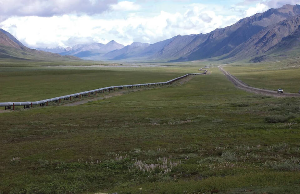 Alaskas natural gas pipeline would largely follow the route of the existing trans-Alaska oil pipeline, pictured here, from the North Slope. Near Fairbanks, the gas line would split off toward Anchorage, while the oil pipeline continues to the Prince William Sound community of Valdez. (Photo by David Houseknecht/United States Geological Survey)