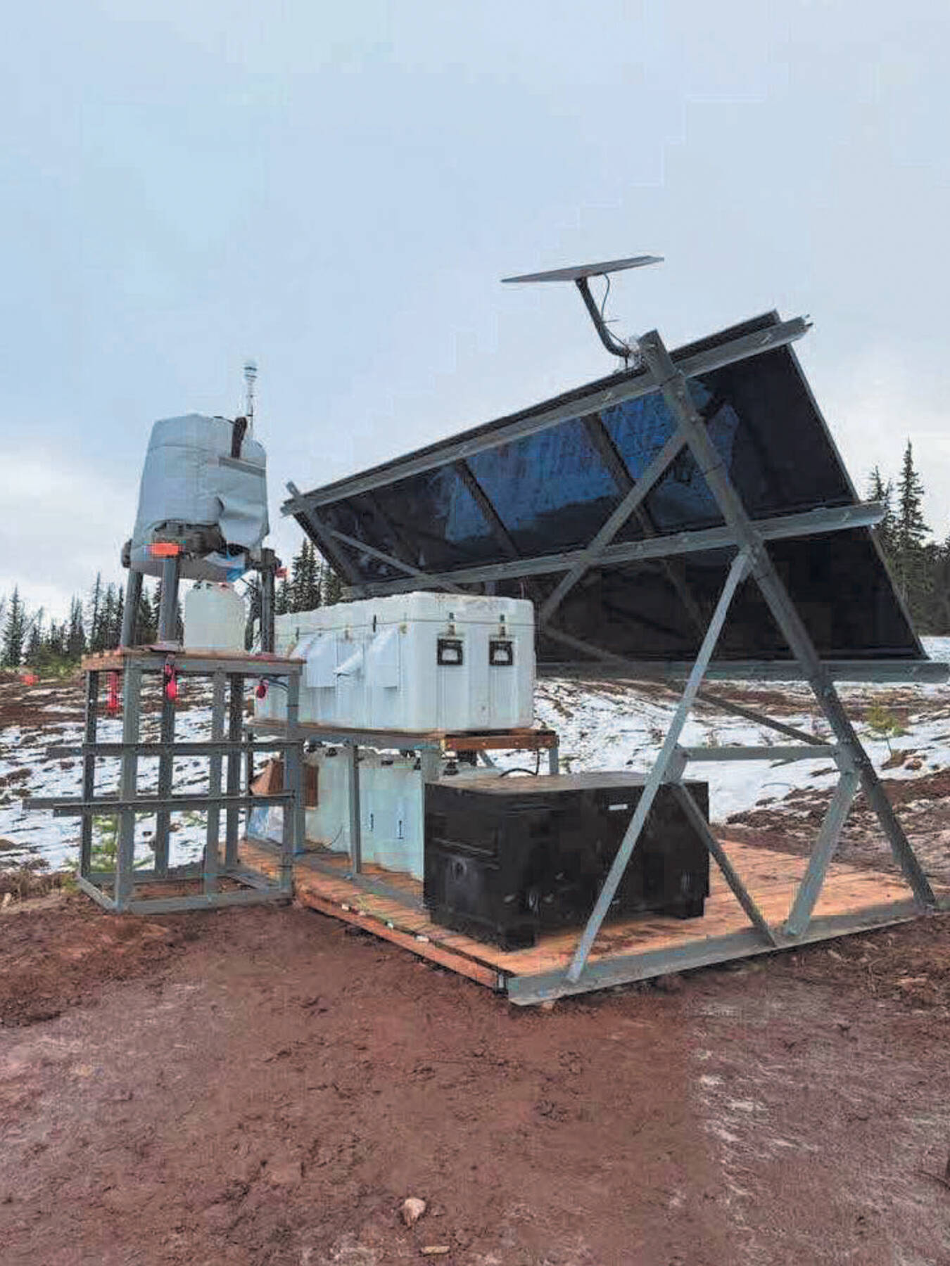 Photo courtesy of the State of Alaska
A sample LiDAR meteorological assembly is seen.