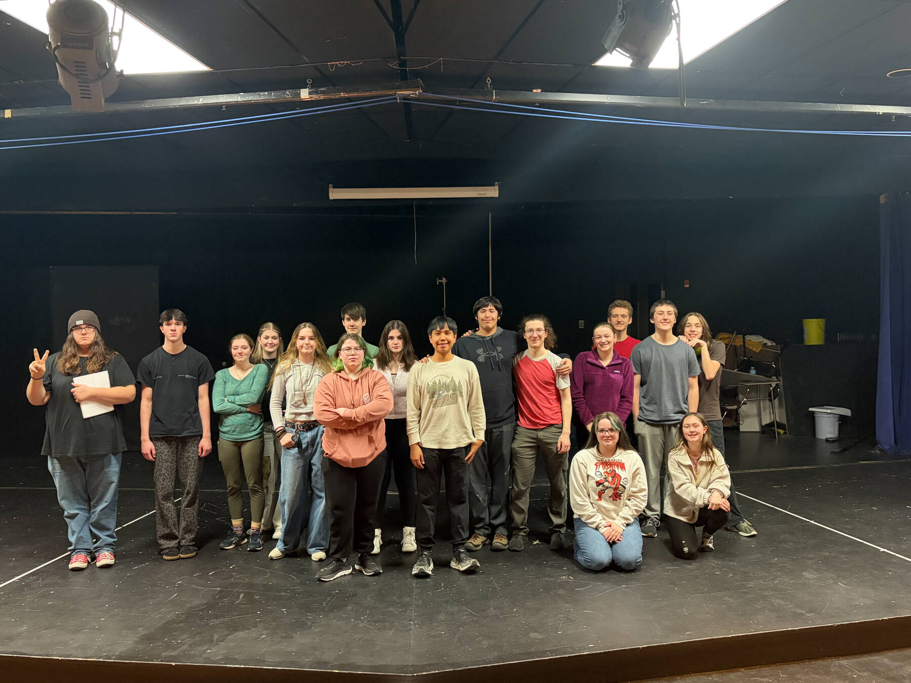 Photo courtesy of Travis Lawson/Kenai Central High School
The cast of the Kenai Central High School Drama Departments production of The Addams Family is pictured on Thursday, Feb. 5. The play will debut on Feb. 20 with additional showtimes into March.