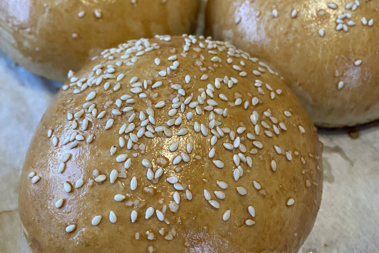 Sesame seed buns made from scratch elevate a meal. Photo by Tressa Dale/Peninsula Clarion