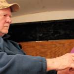 Don Wilson adjusts the settings on a ham radio in the Moosehorn Amateur Radio Clubs mobile communications van at Skyview Middle School on Saturday, June 23, 2018 near Soldotna, Alaska. Saturday was the annual Field Day, in which the club members operate ham radios by generator and make as many contacts with radio operators across North America as possible throughout the day. Wilson said hes been operating ham radios since he was 18 and served in the militarys Signal Corps. Ham radios come in handy anytime other communications go down, such as in the disaster in Nepal during the recent earthquakes, he said. Aid operations like the Red Cross and the Kenia Peinsula boroughs Communicy Emergency Response Team may rely on them as well. (Photo by Elizabeth Earl/Peninsula Clarion)
