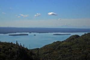 This August 2016 photo shows Skilak Lake with Mt. Redoubt in the background on the Kenai National Wildlife Refuge, Alaska. The state of Alaska is engaged in two lawsuits at the federal level with national implications, one of which involves a set of rules for hunting on the Kenai National Wildlife Refuge, finalized in March 2016. (Photo by Elizabeth Earl/Peninsula Clarion, file)