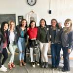 The seven dancers, Caroline Cho, Rylee Downs, Autianna Spann, Shanna Anderson, Ysabelle Soyangco, Siobhan Dempsey and Shelby Anglebrandt get ready for their trip to Akita, Japan on Wednesday, July 25, 2018, near Kenai, Alaska. (Photo by Victoria Petersen/Peninsula Clarion)