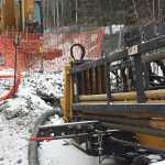 Contributed Photo: ENSTAR ENSTAR equipment sits near the Kenai River Thursday March 6, 2014 where the company is working to drill beneath the river and connect residents inFunny River to a natural gas line in Sterling.