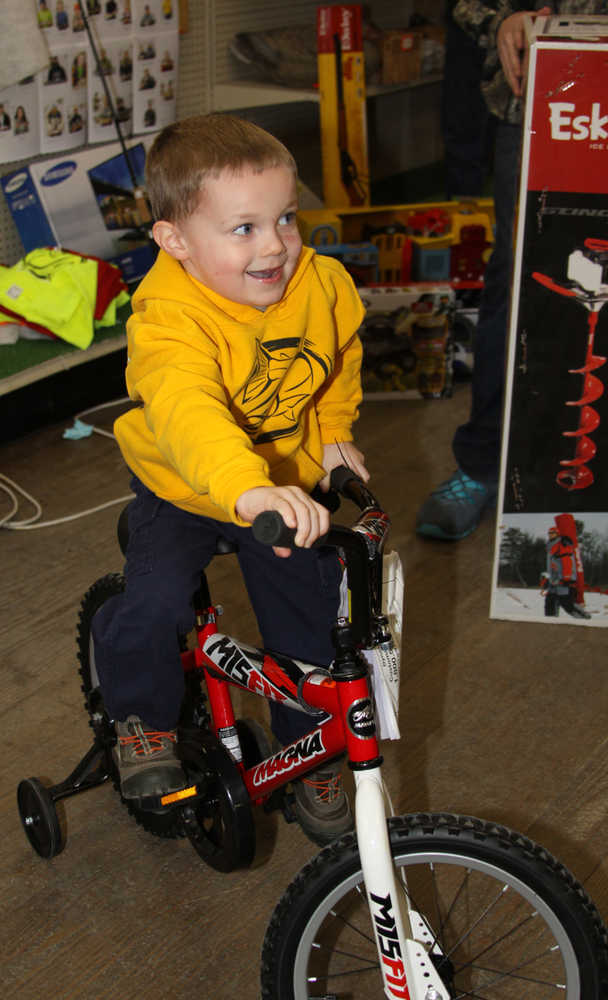 Big fish for little kids in Annual Ice Fishing Derby