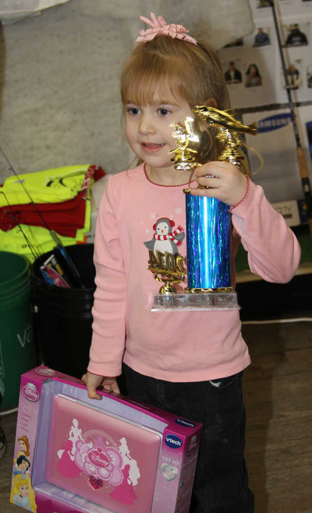 Big fish for little kids in Annual Ice Fishing Derby