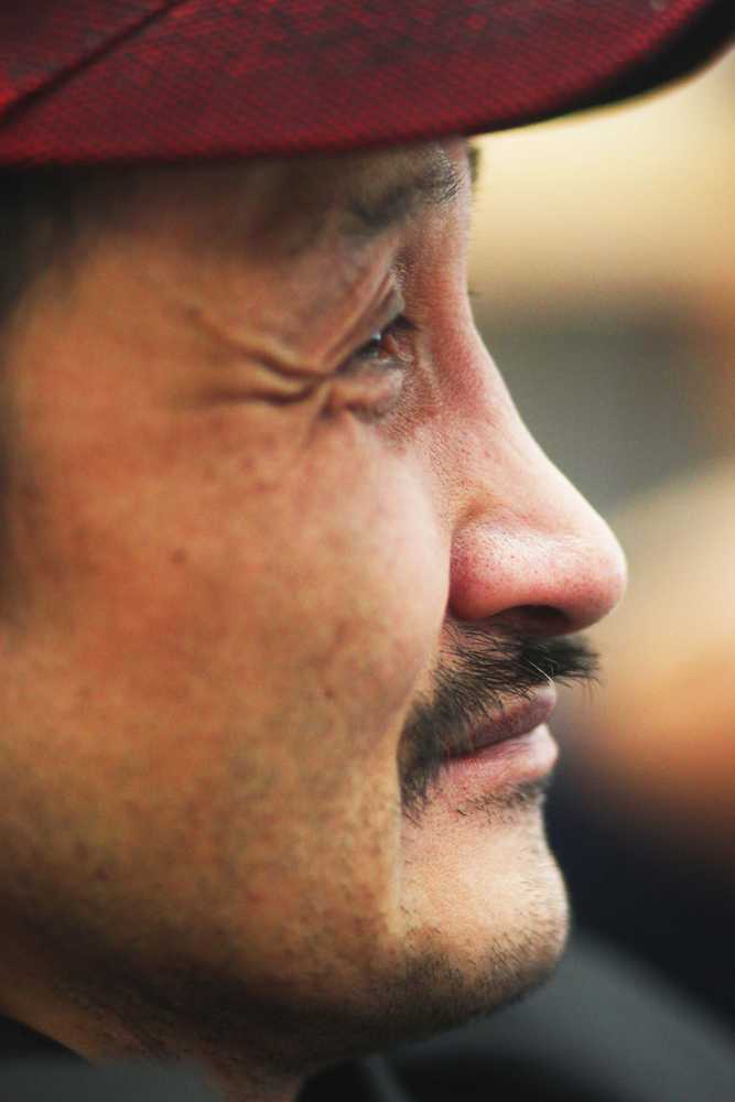 Photo by Kelly Sullivan/ Peninsula Clarion Henry Smith listened to the very honest speakers at Alaska Native Oratory Society, Friday, March 28, at Kenai Peninsula College.