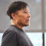 Photo by Kelly Sullivan/ Peninsula Clarion Speaker at the Alaska Native Oratory Society, Friday, March 28, at Kenai Peninsula College.