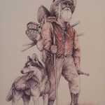 Art by Doug Lindstrand "Prospector & Dog"