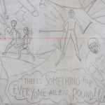 Photo by Kelly Sullivan/ Peninsula Clarion Evelyn Jackson was one of almost 100 community members who turned out to help paint the Nikiski community mural, Friday and Saturday, April 11 and 12, at the Nikiski Recreation Center.