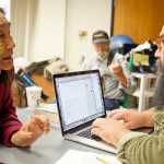 Photo by Rashah McChesney/Peninsula Clarion  Lucy Daniels, an advocate for the Kenaitze Indian Tribe, teaches the Yup'ik alphabet to a group Tuesday April 15, 2014 at Kenai Peninsula College, Kenai River Campus in Soldotna, Alaska.
