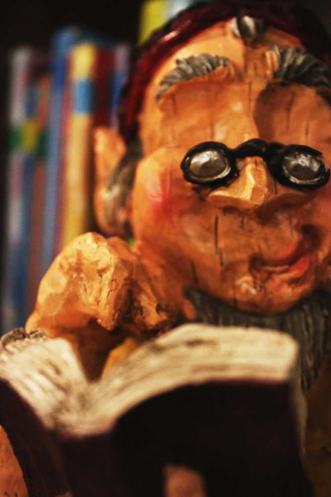 Photo by Kelly Sullivan/Peninsula Clarion Debbie Adamson still has a few decorations up in the school library, although it is nearing the end of the school year, Friday, May 9, at Soldotna Elementary School.