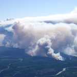 A map of the more than 20,000 acre wildfire that has spread more than 10 miles long from the Funny River horse trail to the Tustumena Lake.