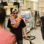 Photo by Rashah McChesney/Peninsula Clarion  Chris Casares and Tralessa Mahan helped to clean and organize classrooms for outgoing Skyview High School teachers on the last day of school Wednesday May 21, 2014 in Soldotna, Alaska.