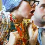 Photo by Kelly Sullivan/Peninsula Clarion Elan Krull lets out a loud skreik playing the role of Florence during a rehearsal for the Kenai Performers production of Leading Ladies, May 28, on Kalifornsky Beach.