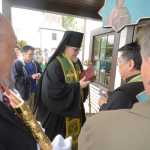 Photo by Rashah McChesney/Peninsula Clarion   Bishop David Mahaffey prepares to intone a biblical passage during his blessing on a new outbuilding at the Holy Assumption of the Virgin Mary Russian Orthodox Church Thursday June 12, 2014 in Kenai, Alaska.