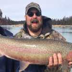 Contributed photo by Andrea Norris David Wilson, left, and Chuck Voss during a fishing trip. Voss died in a boat accident Sunday in Bristol Bay.