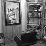 Northern Roots Salon owners Janey Skuse and Summer Durst painted doors from Home Depot and mounted mirrors on them for their styling stations. The duo opened the salon at Shops Around the Corner in Soldotna in April. Photo by Kaylee Osowski/Peninsula Clarion