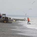 Photo by Rashah McChesney/Peninsula Clarion Commercial set gillnetters in the Kenai and East Foreland sections of the east side setnet fishery in the Cook Inlet had their first opening Wednesday July 9, 2014  alongside other setnetters and the commercial drift gillnet fleet during a 12-hour fishing period.