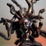 Photo by Rashah McChesney/Peninsula Clarion A statue of Medusa, one of many statues and figurines at Pye Wackets in Soldotna, Alaska.