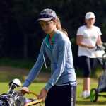 Photo by Rashah McChesney/Peninsula Clarion Danica Schmidt,13, moves to a different hole during the Alaska Junior Open at the Birch Ridge Golf Course Tuesday July 22, 2014 in Soldotna, Alaska.