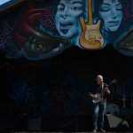 Photo by Rashah McChesney/Peninsula Clarion  Tony Furtado plays on the Ocean Stage during Salmonstock Saturday August 2, 2014 in Ninilchik, Alaska.